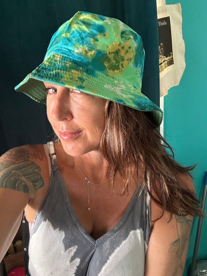Tie Dye Do Everything in Love Reversible Bucket Hats - WILD FLIER GIFTS AND APPAREL