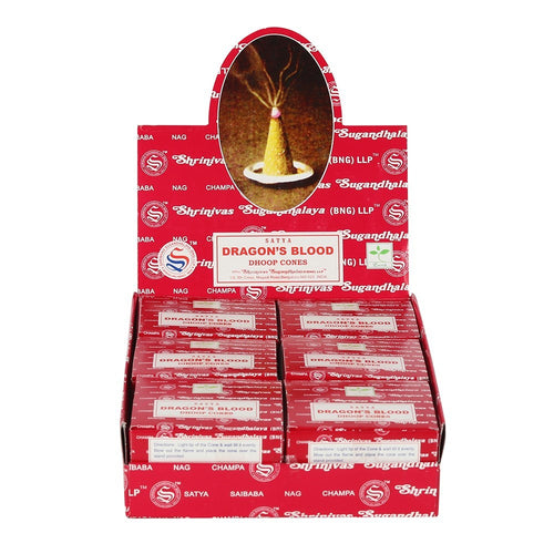 Satya Dragons Blood Incense Cones - WILD FLIER GIFTS AND APPAREL