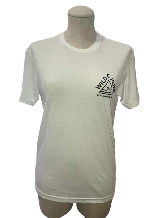 Wild Flier Logo T-Shirt: Totem White/Black - WILD FLIER GIFTS AND APPAREL