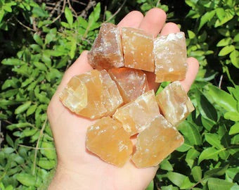 Honey Calcite Gemstones-Raw - WILD FLIER GIFTS AND APPAREL