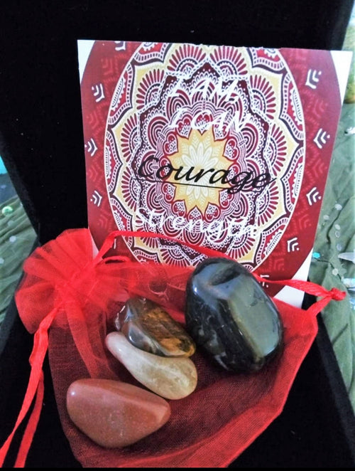 Natures Retreat Courage Crystal Healing Bags - WILD FLIER GIFTS AND APPAREL