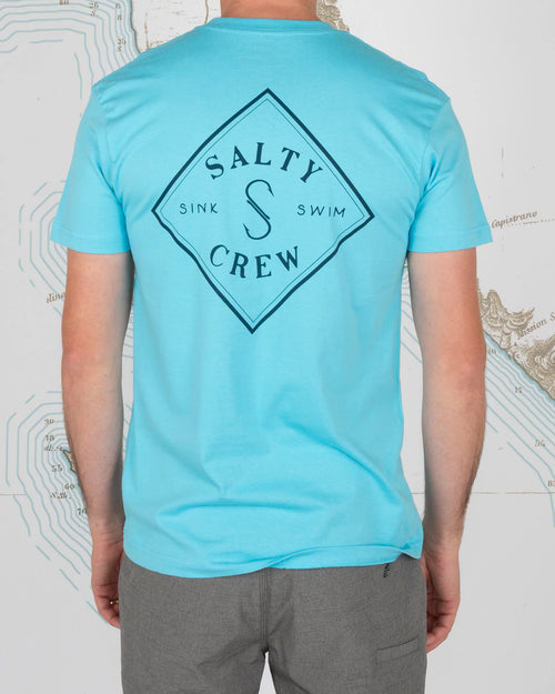 Salty Crew Tippet Premium Tee SS-Pacific Blue - WILD FLIER GIFTS AND APPAREL