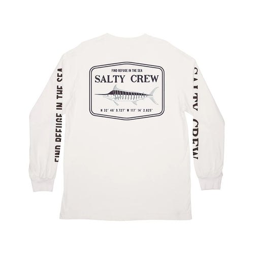 Salty Crew Stealth Standard L/S Tee-White - WILD FLIER GIFTS AND APPAREL