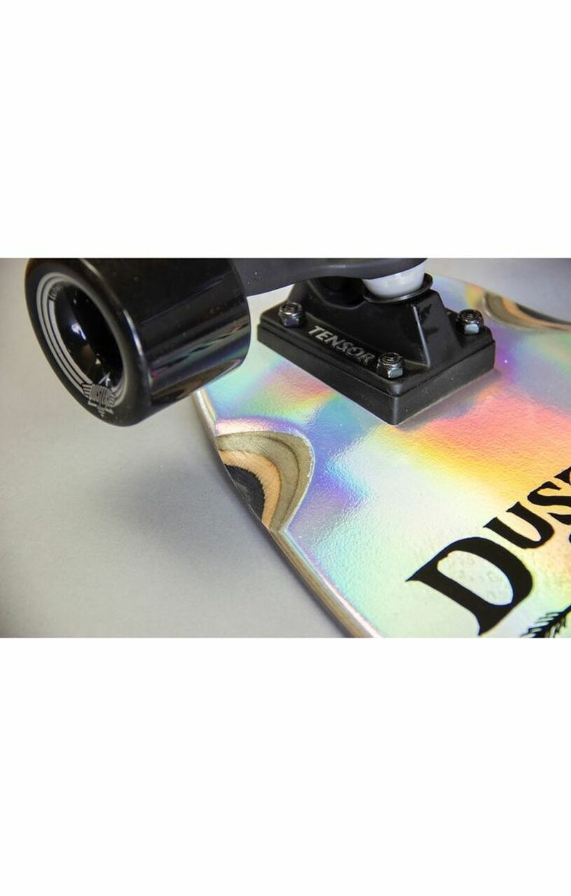 Dusters California Skateboards Moto Cosmic Holographic Longboard Complete Skateboard-8.75”x 37” - WILD FLIER GIFTS AND APPAREL
