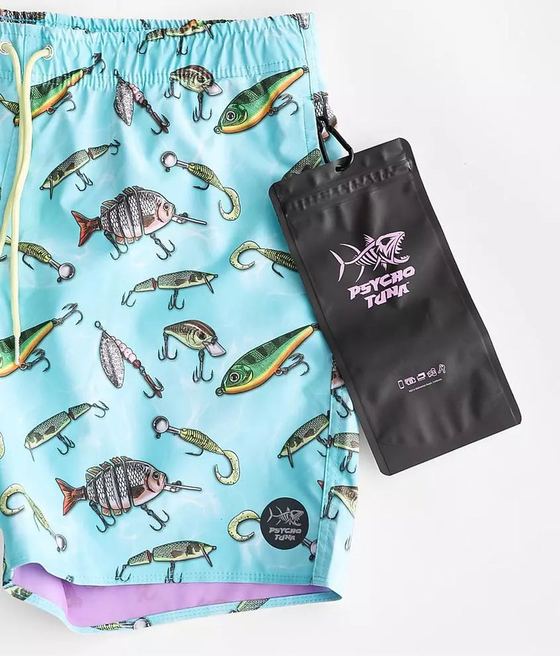 Psycho Tuna Lures Stretch Boardshort - WILD FLIER GIFTS AND APPAREL