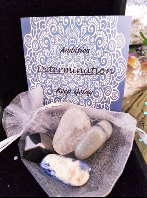 Natures Retreat Determination Crystal Healing Bag - WILD FLIER GIFTS AND APPAREL