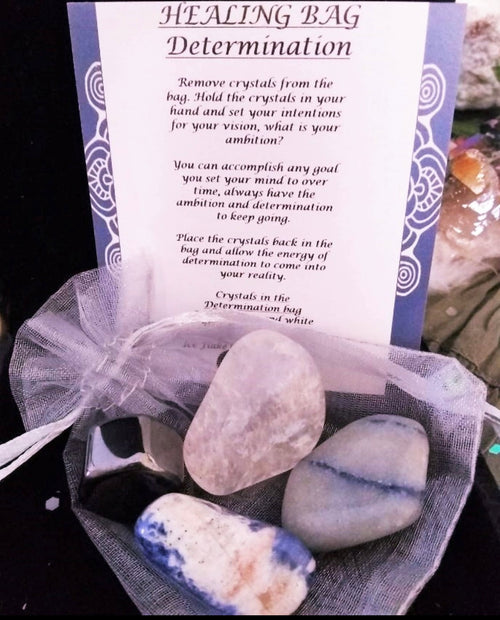 Natures Retreat Determination Crystal Healing Bag - WILD FLIER GIFTS AND APPAREL