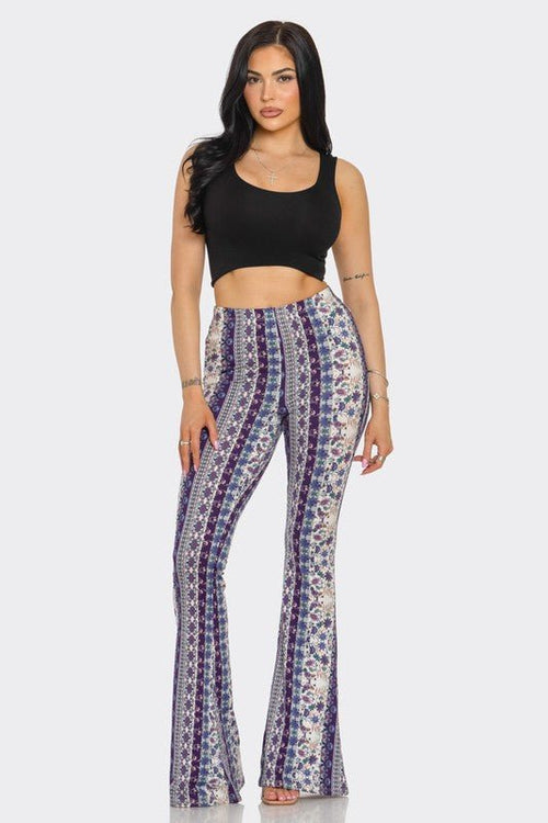 Purple Passion Boho Flared Pants | WILD FLIER GIFTS AND APPAREL