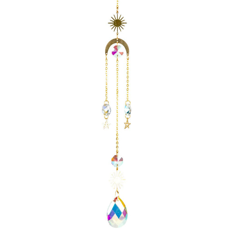 Sun & Moon Crystal Suncatcher