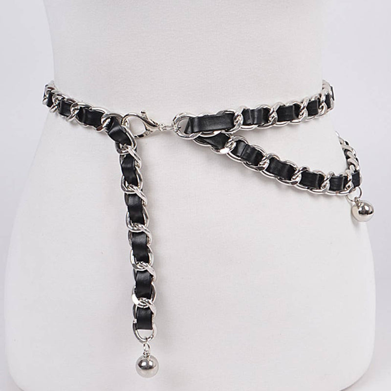 Clip belt 669: Black Silver | WILD FLIER GIFTS AND APPAREL
