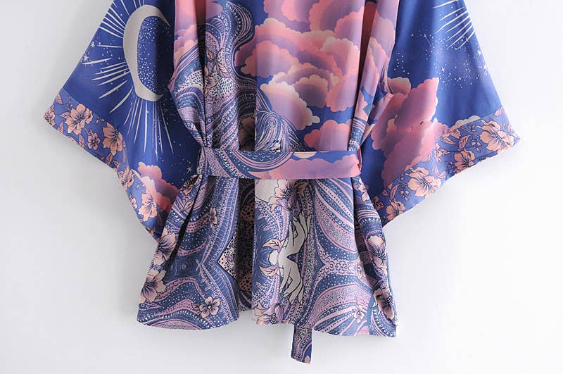 Bohemian Moon Kimono - Small Size | WILD FLIER GIFTS AND APPAREL