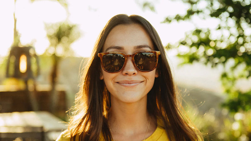 Glossy Blonde Tortoise Shell / Amber Paso Robles Knockaround Unisex Polarized Sunglasses