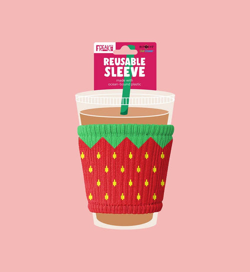 Strawberry Fields | Pint Glass, Coffee Sleeve & Can Koozie | WILD FLIER GIFTS AND APPAREL