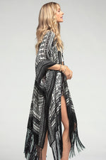 Sophisticated Tribal Print Kimono