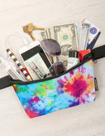 82844: Fanny Pack | Slim | Tie-Dye Splash | WILD FLIER GIFTS AND APPAREL