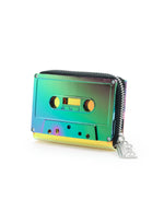 70270 Small Womens Cute Wallet Retro 80 Cassette Tape Purple | WILD FLIER GIFTS AND APPAREL
