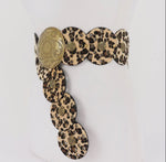Cow Faux Animal Fur Disc Belt | WILD FLIER GIFTS AND APPAREL