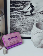 Fydelity Retro Cassette Wallet | Lavender Chrome