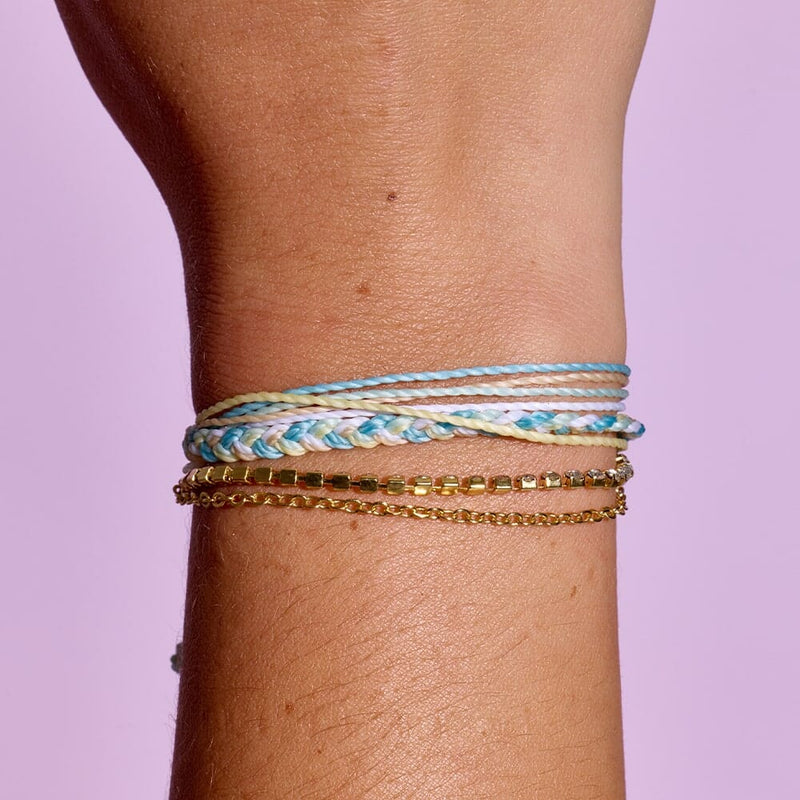 Pura Vida Opening Act Laguna String and Chain Gold Bracelet