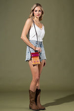 Charlotte Hand-Painted Genuine Leather Cellphone Bag | WILD FLIER GIFTS AND APPAREL