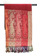 6 Pack Pashmina Paisley Section Rainbow Shawl Wraps Assorted | WILD FLIER GIFTS AND APPAREL