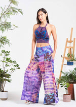 Multi-patch Wide-Leg Elastic Waist Pants (KT-1401): Assorted (Available Colors) / M/L | WILD FLIER GIFTS AND APPAREL
