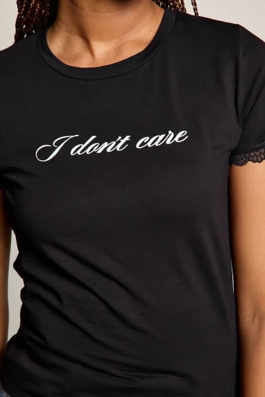 I Don’t Care Baby Tee | WILD FLIER GIFTS AND APPAREL