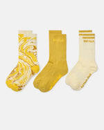 Impala Skate Marawa Sock 3 Pack - Marawa Gold