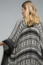 Sophisticated Tribal Print Kimono