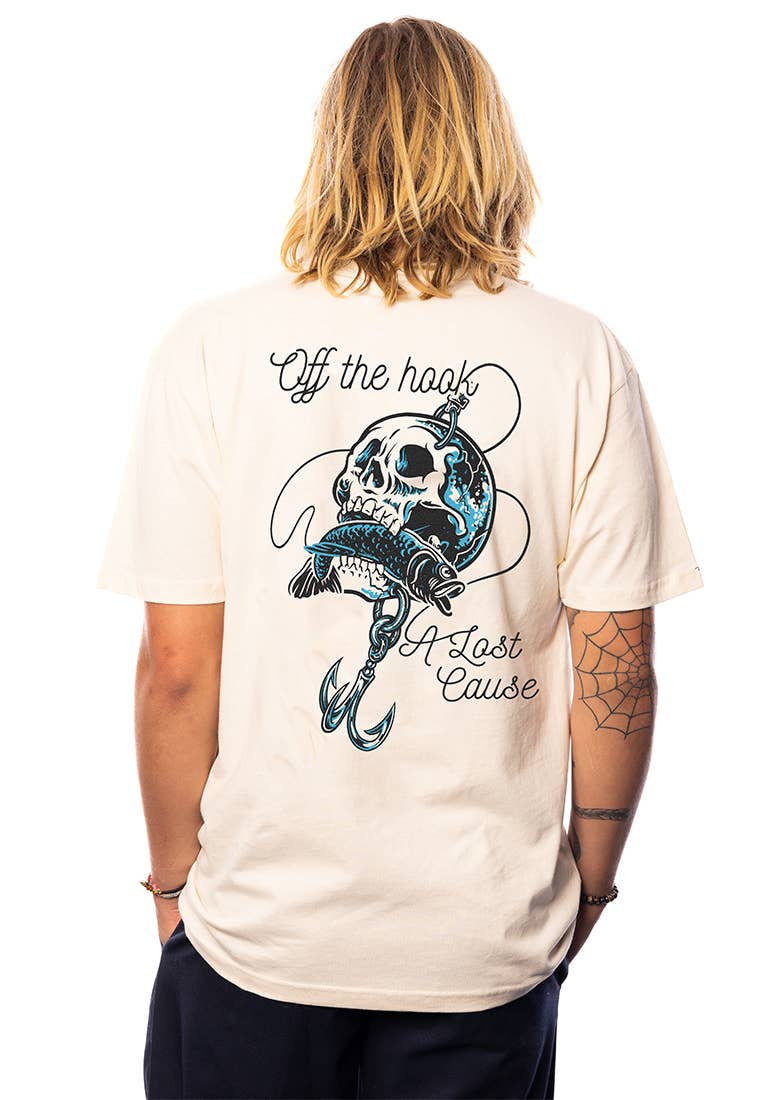 A Lost Cause Official Hooked V2 Tee : Bone