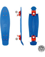 Oceans Swell 22” Cruiser Skateboard Complete-Red, Blue, and White | WILD FLIER GIFTS AND APPAREL