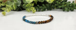 WEIGHT LOSS-Blue Apatite/Tiger Eye/Clear Qrtz Bracelet 4MM