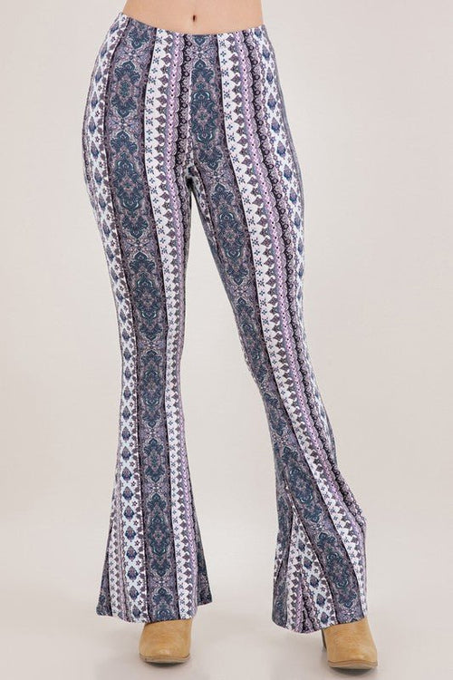 Lavender Field Boho Flared Pants | WILD FLIER GIFTS AND APPAREL