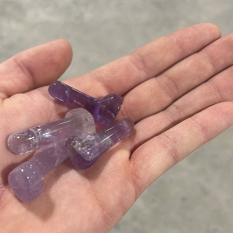 Amethyst Crystal Phallic Figurines – Thick