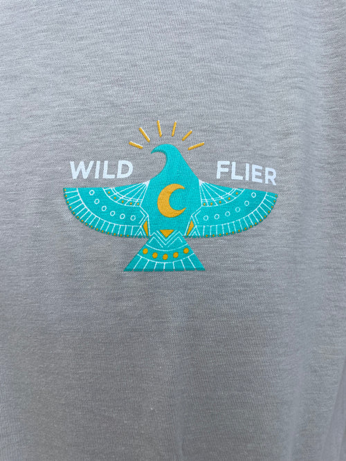 Mustang Sally Wild Flier Logo T-Shirt - Sand | WILD FLIER GIFTS AND APPAREL
