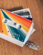 70299 Small Women Cute Wallet Retro 80 Cassette Tape Rainbow | WILD FLIER GIFTS AND APPAREL