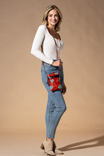Emma Hand-Painted Genuine Leather Cellphone Bag | WILD FLIER GIFTS AND APPAREL