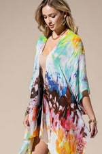 Painted Multicolored Kimono | WILD FLIER GIFTS AND APPAREL