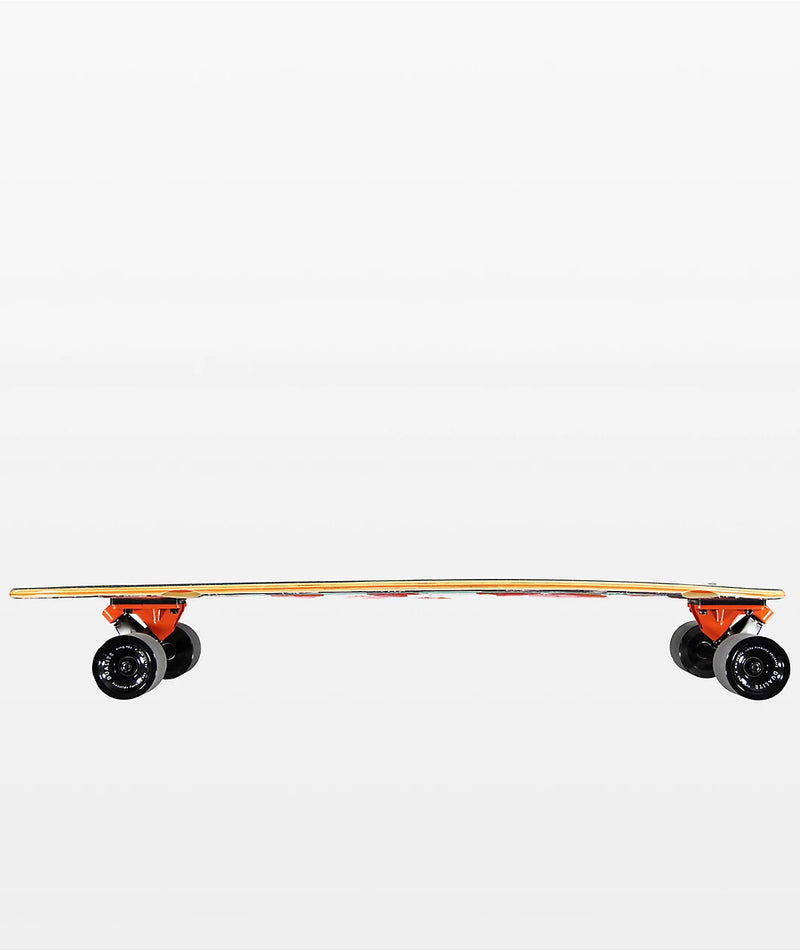 San Clemente Orange Blossom Longboard Complete - 9”x36” | WILD FLIER GIFTS AND APPAREL
