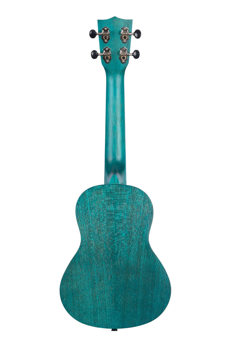 Kala Ocean Blue Watercolor Meranti Concert Ukulele | WILD FLIER GIFTS AND APPAREL