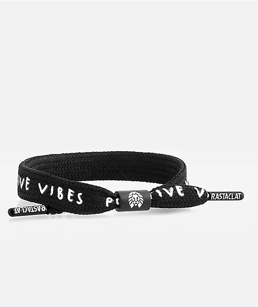 Rastaclat Printed “Positive Vibes” Single Lace Bracelet