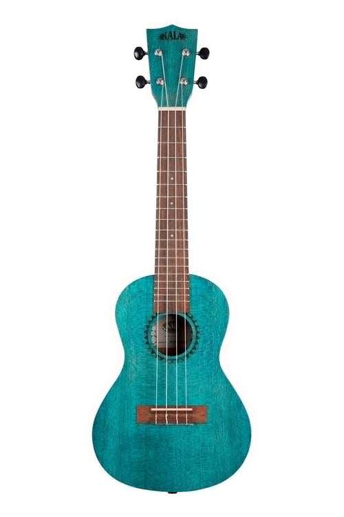 Kala Ocean Blue Watercolor Meranti Concert Ukulele | WILD FLIER GIFTS AND APPAREL