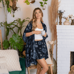 Midnight Lotus Moon Kimono | WILD FLIER GIFTS AND APPAREL