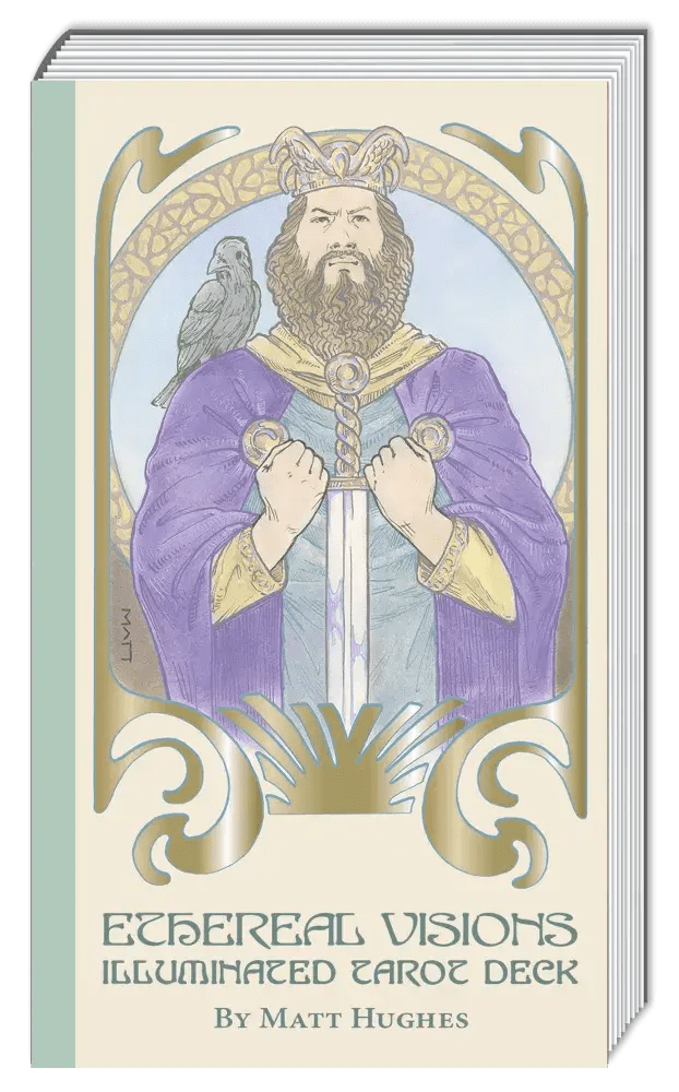 Ethereal Visions: Illuminated Tarot Card Deck