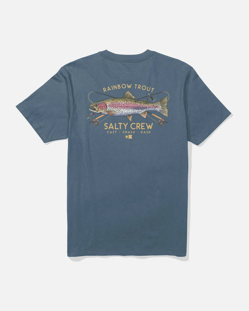 Salty Crew Trout Mount Short Sleeve Tee - Slate | WILD FLIER GIFTS AND APPAREL