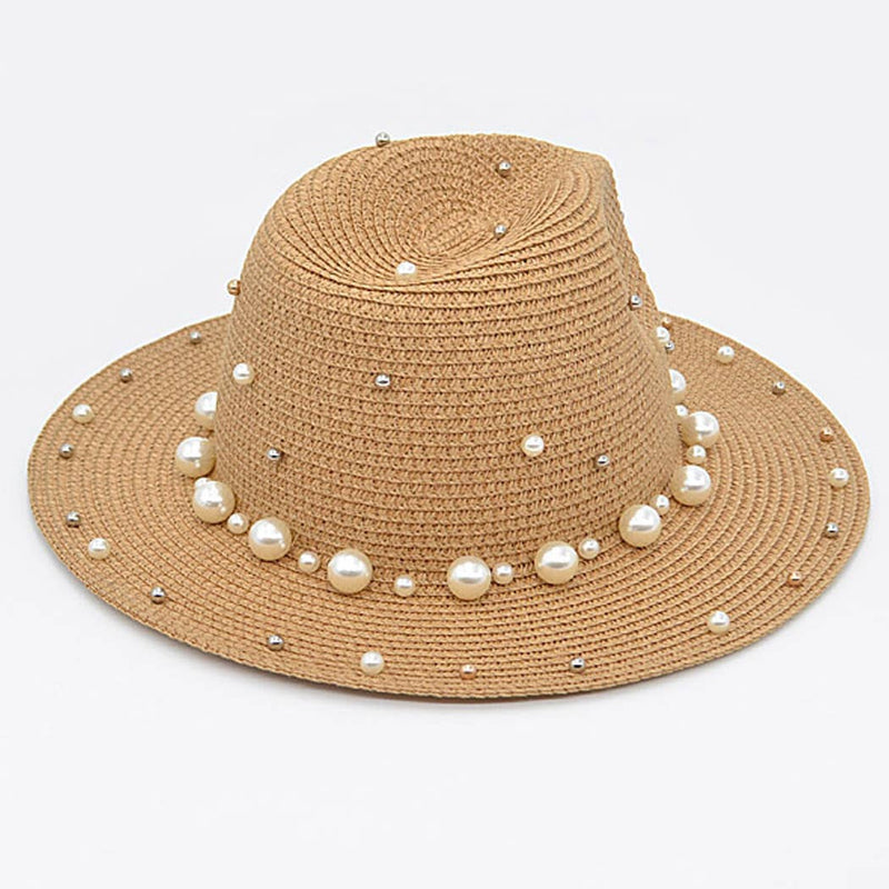 Beaded Fedora Hat: Black | WILD FLIER GIFTS AND APPAREL