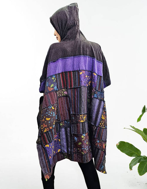Unisex Patchwork Poncho (KT-1456): Free Size | WILD FLIER GIFTS AND APPAREL