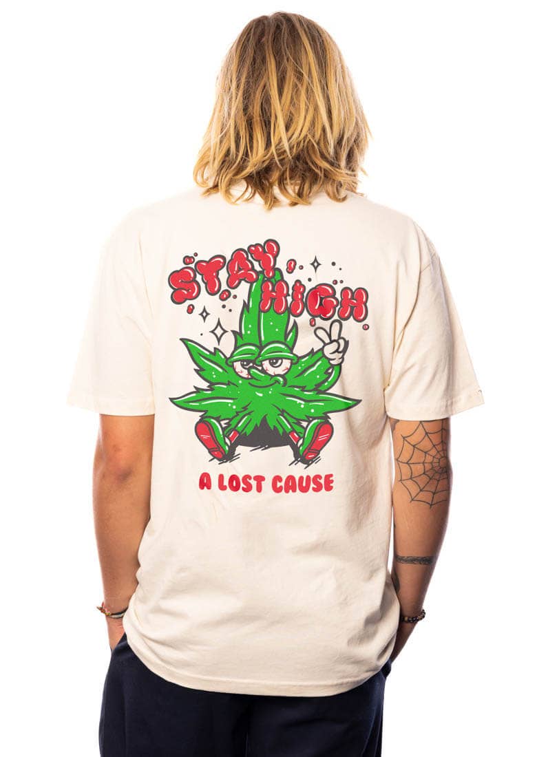 Stay High Tee: Bone / L | WILD FLIER GIFTS AND APPAREL