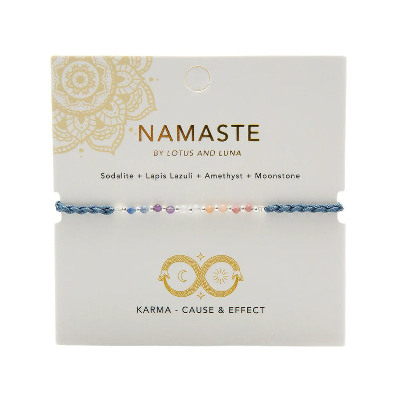 Lotus and Luna Namaste Bracelets | WILD FLIER GIFTS AND APPAREL