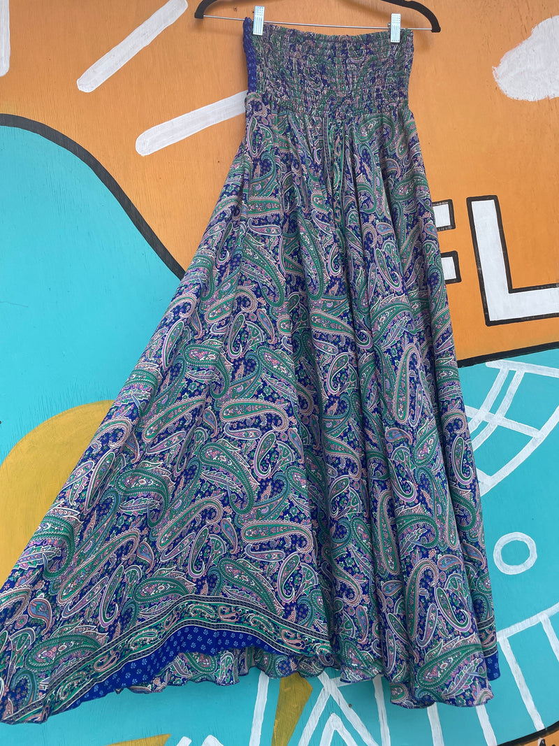 Paisley Print Wide Leg Polysilk Palazzo Pants : One Size | WILD FLIER GIFTS AND APPAREL
